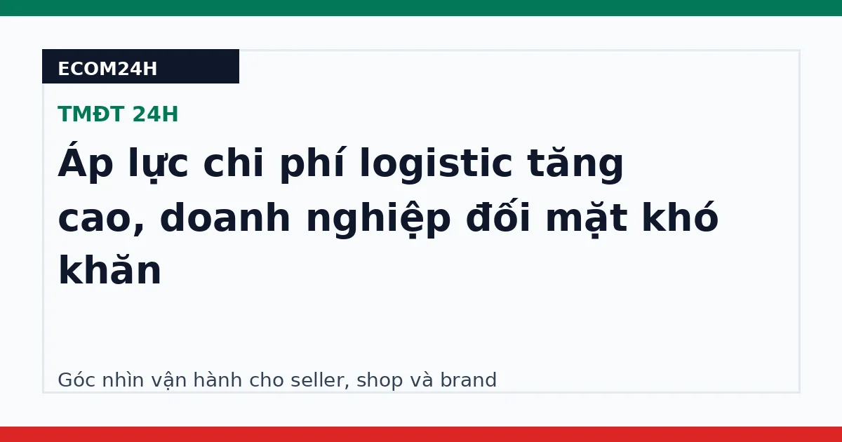 Áp lực chi phí logistic tăng cao, doanh nghiệp đối mặt khó khăn