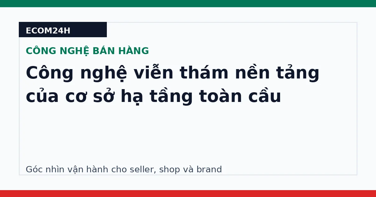 Công nghệ viễn thám nền tảng của cơ sở hạ tầng toàn cầu
