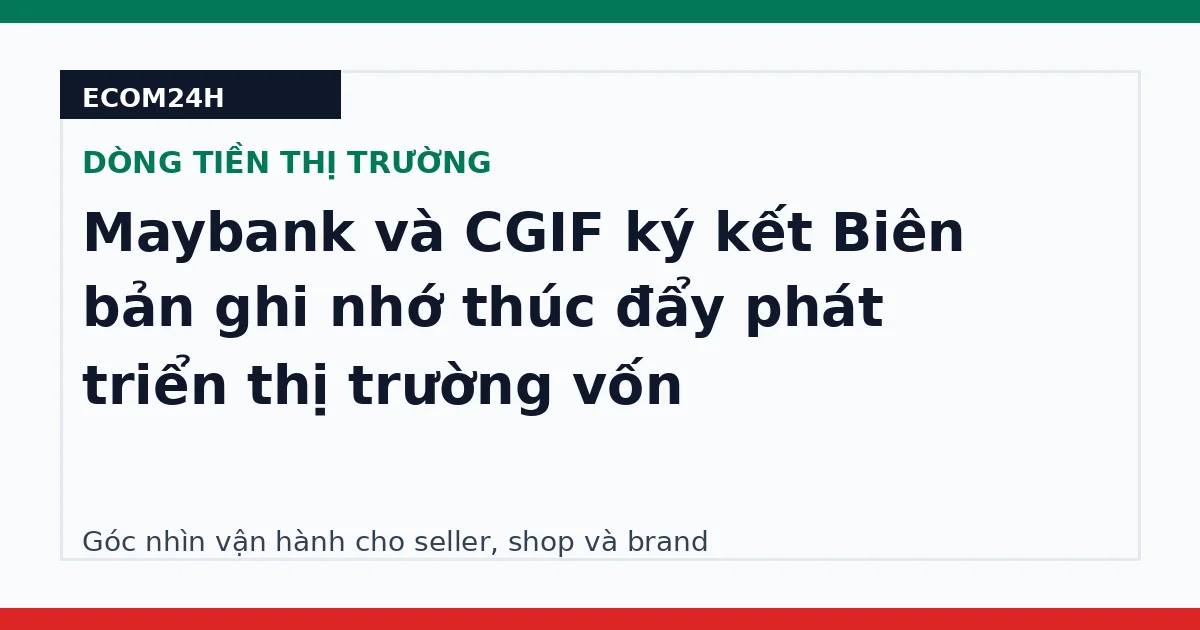 Maybank và CGIF ký kết Biên bản ghi nhớ thúc đẩy phát triển thị trường vốn