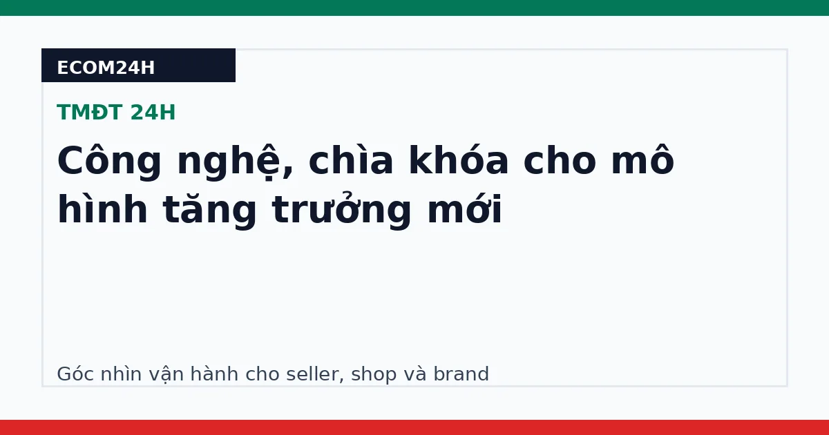 Công nghệ, chìa khóa cho mô hình tăng trưởng mới