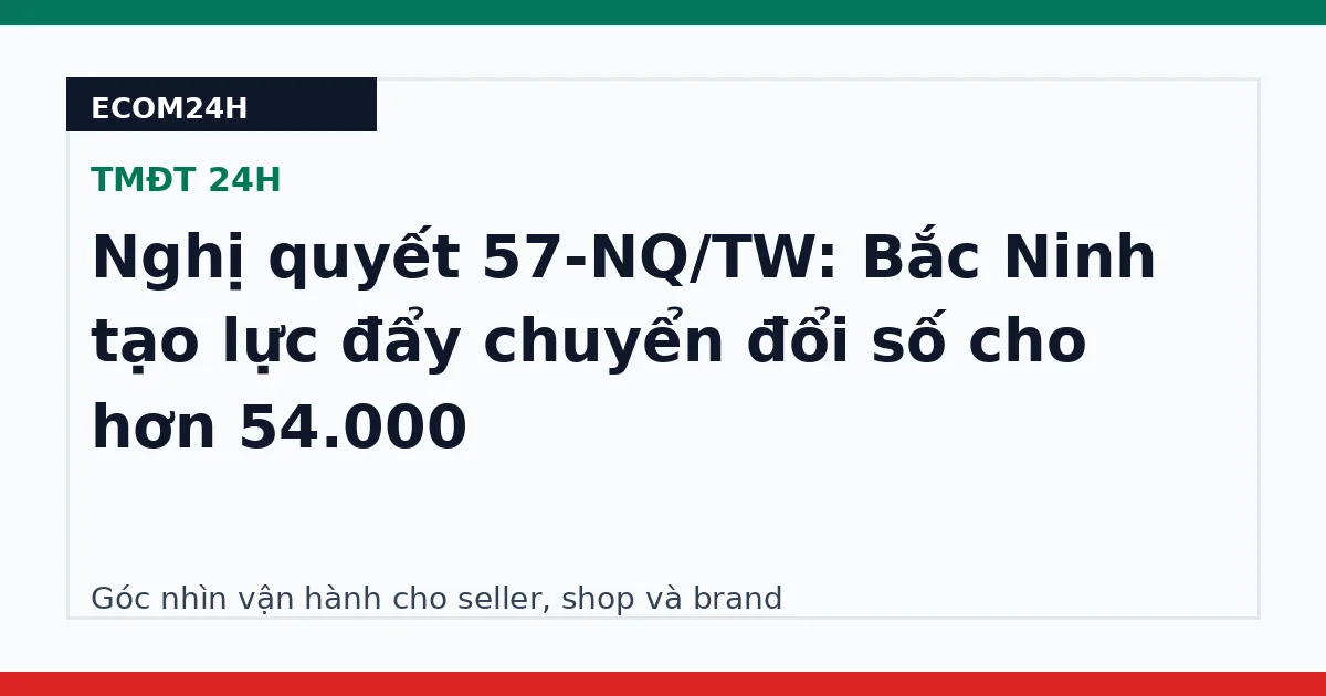 Nghị quyết 57-NQ/TW: Bắc Ninh tạo lực đẩy chuyển đổi số cho hơn 54.000