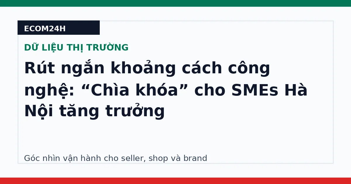 Rút ngắn khoảng cách công nghệ: “Chìa khóa” cho SMEs Hà Nội tăng trưởng