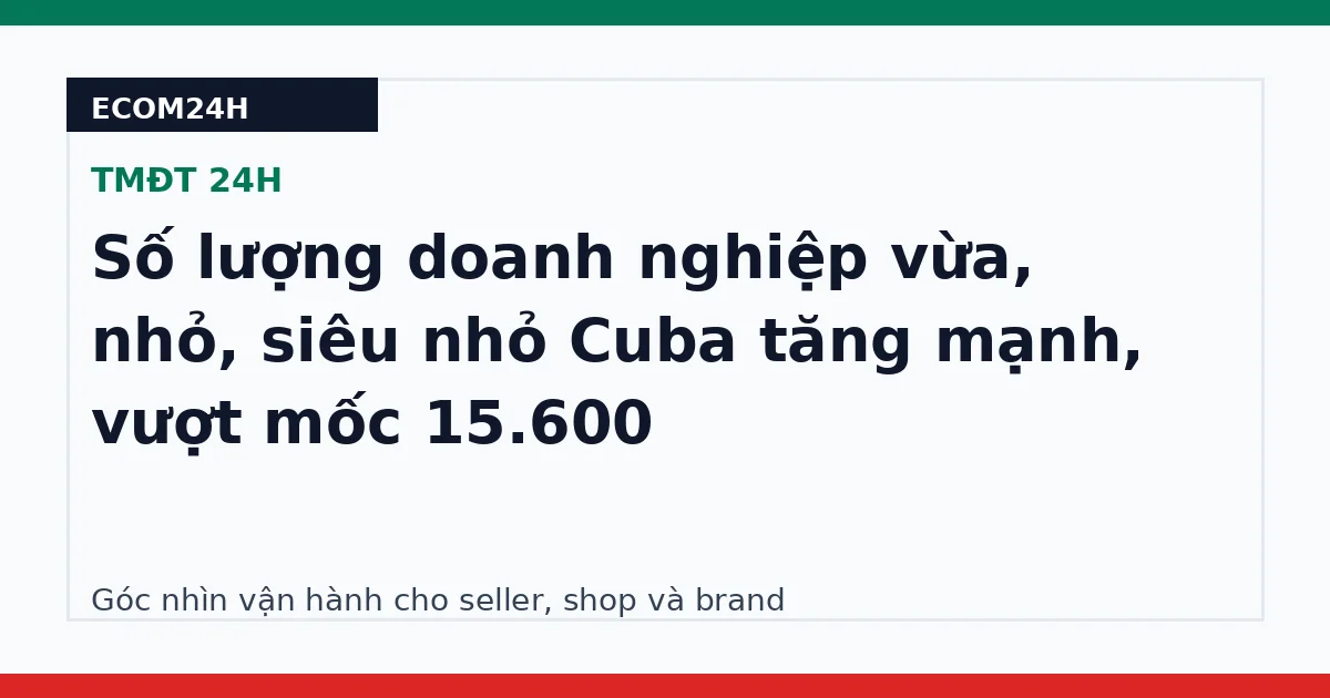Số lượng doanh nghiệp vừa, nhỏ, siêu nhỏ Cuba tăng mạnh, vượt mốc 15.600