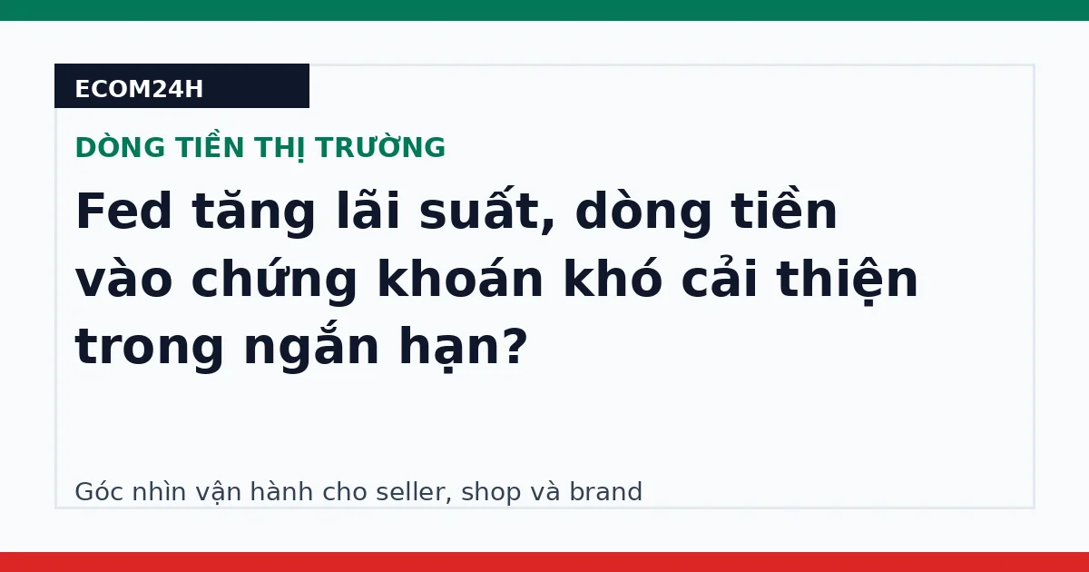 Fed tăng lãi suất, dòng tiền vào chứng khoán khó cải thiện trong ngắn hạn?
